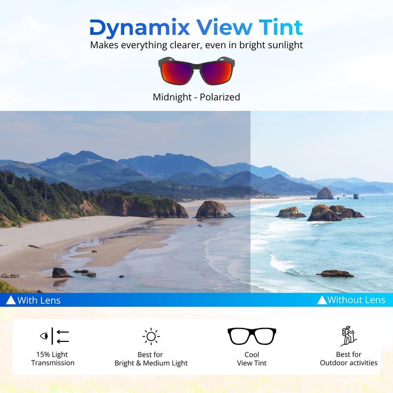 Dynamix Polarized Replacement Lenses for Oakley Flak Jacket XLJ | Easy to Install | Fit Perfectly | Midnight - Image 3